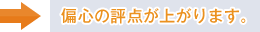 偏心の評点が上がります。