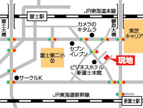 富士市横割地図