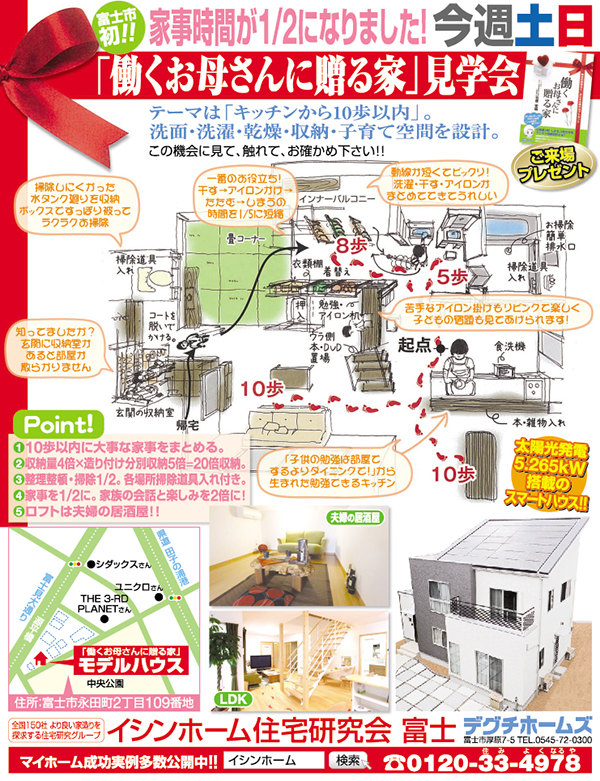 イシンホーム住宅研究会富士永田町モデルハウス