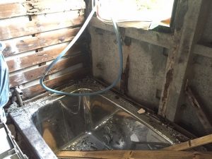 お風呂リフォーム解体中