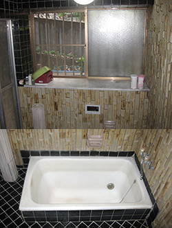 浴室ビフォ